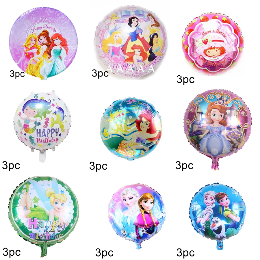 3pcs princess sofia mermaid elsa balloon foil material 18inch round style helium balloons for children toys
3pcs princess sofia mermaid elsa balloon foil material 18inch round style helium balloons for children toys