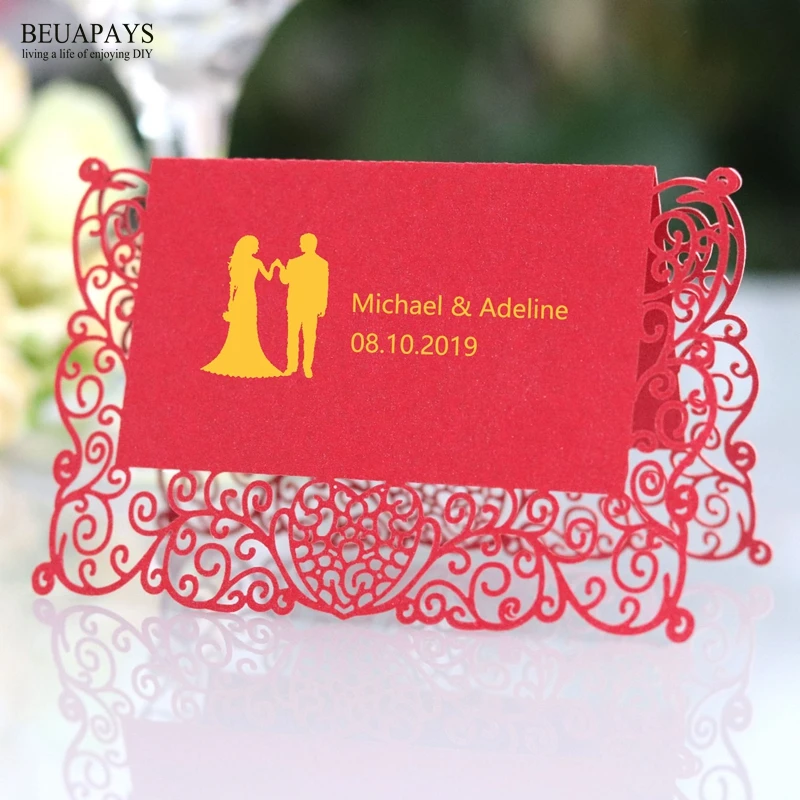 100pcs Personalized Customizing lace seats card wedding decoration name & date laser hollow butterfly cards love table cards
100pcs Personalized Customizing lace seats card wedding decoration name & date laser hollow butterfly cards love table cards