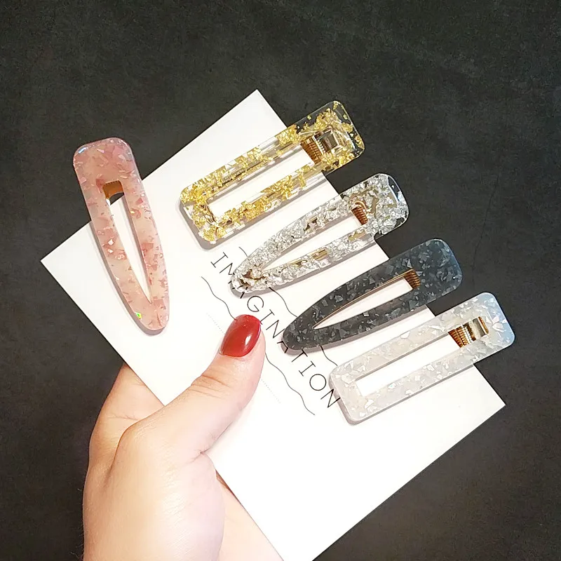 New Hair Clip Waterdrop Rectangle Hair Pins Tin Foil Sequins Hairpins Hollow Geometric Duckbill Clip Acrylic Women Hairpins M36
New Hair Clip Waterdrop Rectangle Hair Pins Tin Foil Sequins Hairpins Hollow Geometric Duckbill Clip Acrylic Women Hairpins M36