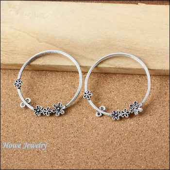 24pcs round flower pendant Antique silver Pendant DIY European Style jewelry findings B084
24pcs round flower pendant Antique silver Pendant DIY European Style jewelry findings B084