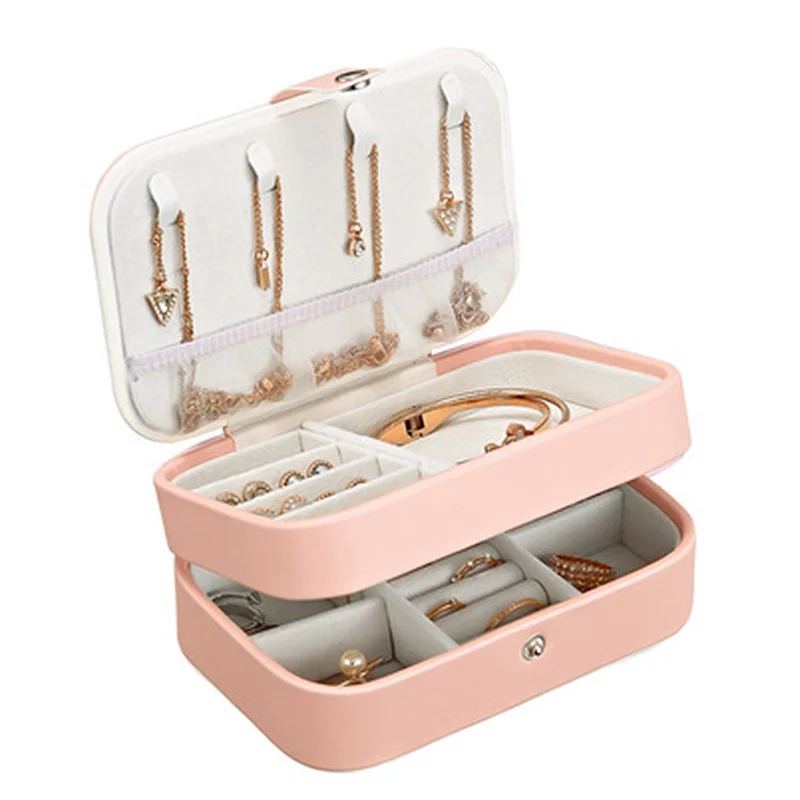 New Jewelry Storage Box Double Layer Holder Case Jewelry Storage Box Faux Leather Storage Box Korean Style Home Organizer
New Jewelry Storage Box Double Layer Holder Case Jewelry Storage Box Faux Leather Storage Box Korean Style Home Organizer