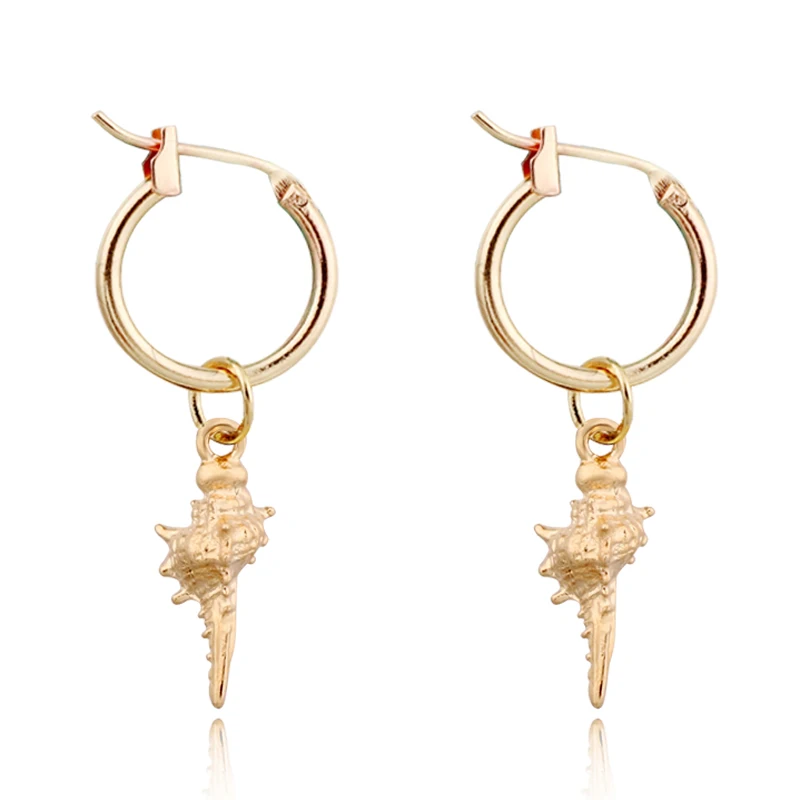 1Pair Chic Shell Conch Cactus Hoop Earrings For Women Girl Unique Mini Gold Color Small Pendant Circle Earrings Jewelry E315
1Pair Chic Shell Conch Cactus Hoop Earrings For Women Girl Unique Mini Gold Color Small Pendant Circle Earrings Jewelry E315