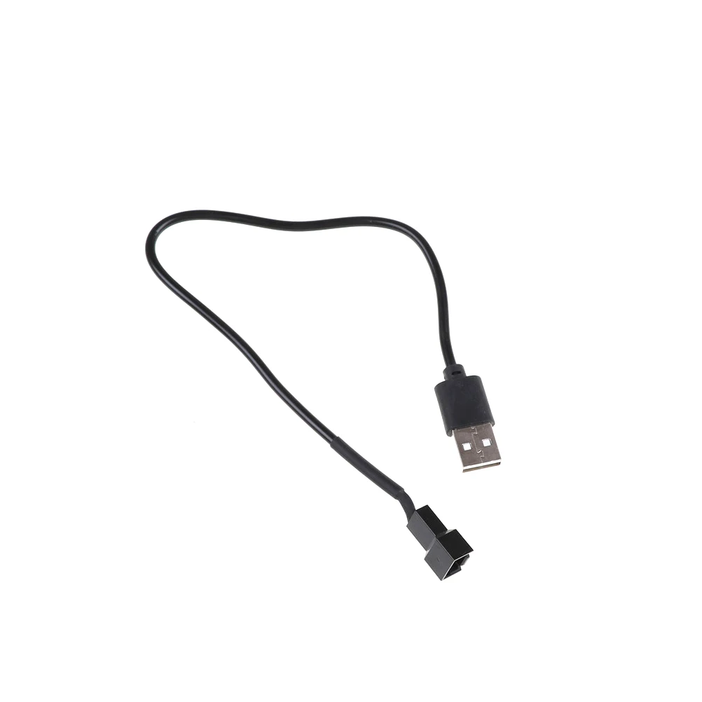 4-Pin Connector Adapter Cable For 5V Computer PC Fan USB 2.0 A Male to 3-Pin