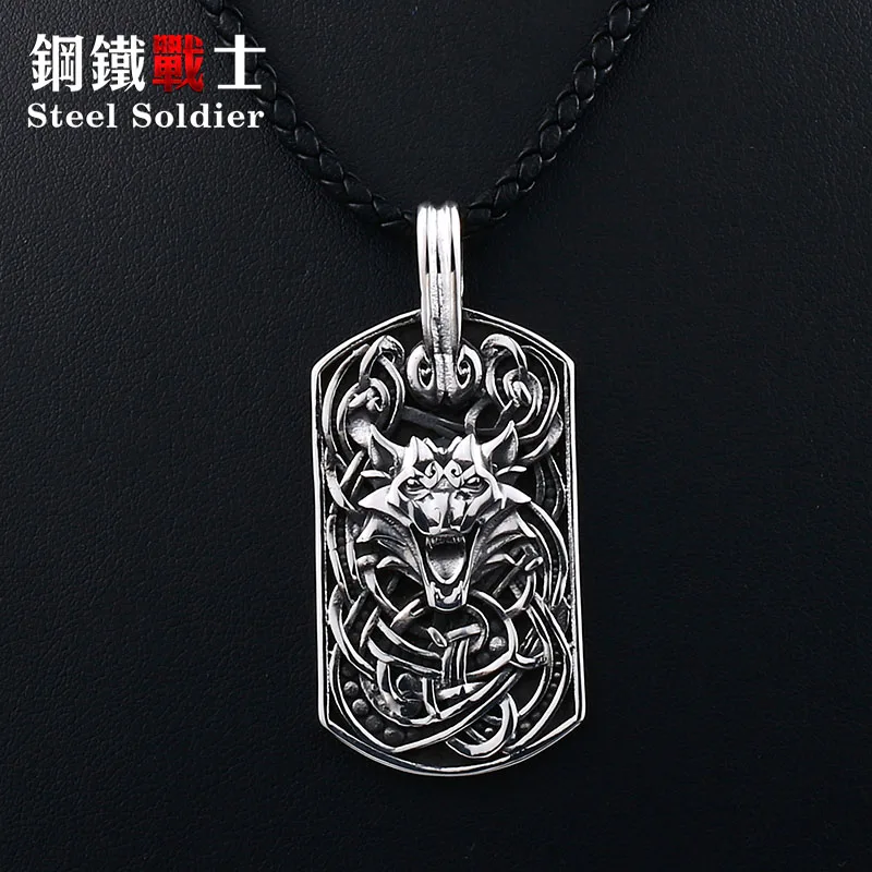 steel soldier wolf pendant men necklace steel viking charms nordic gift amulet jewelry
steel soldier wolf pendant men necklace steel viking charms nordic gift amulet jewelry