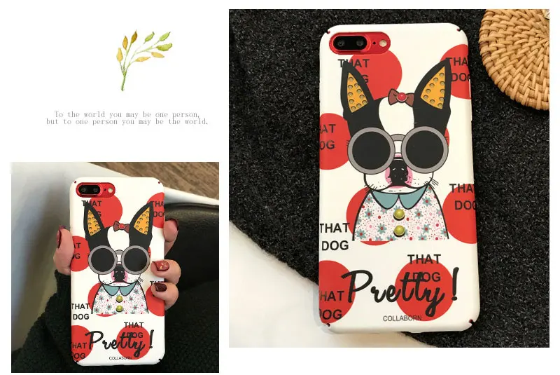 Hard Dog Case For iPhone 8 8plus 7 7 Plus Cases Clear Phone Case For iphone 6 s 6s Plus X XS 10 Phone Cases Cover Coque Capinha (10)