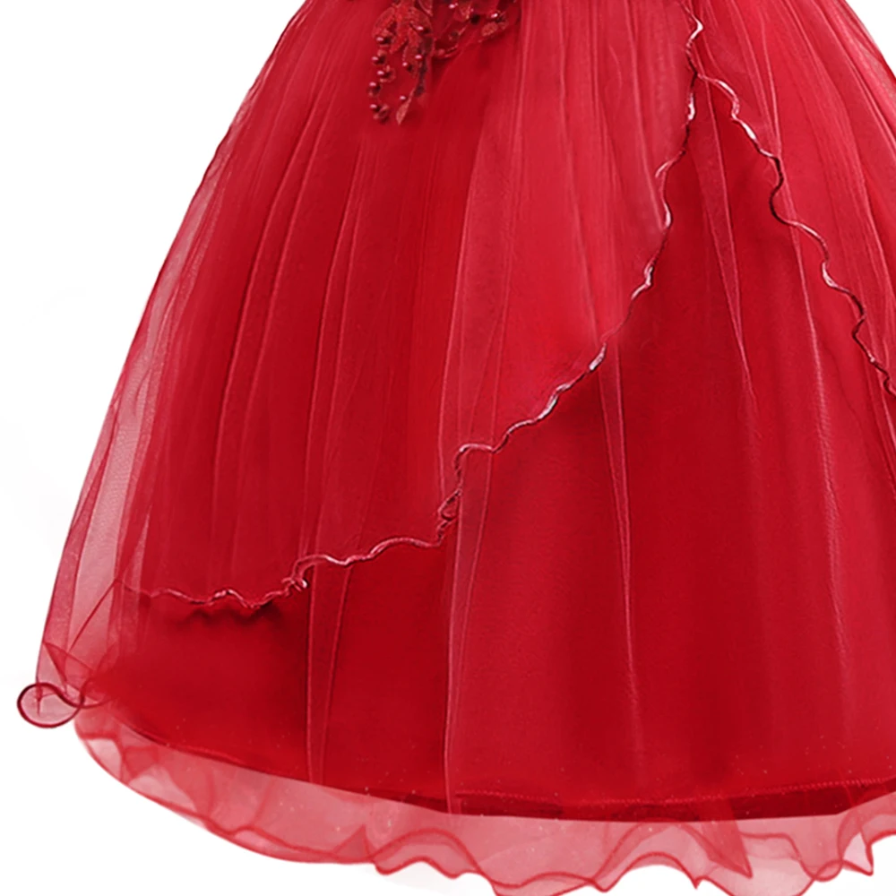 Flower Girl Dresses For Wedding Party 2019 New Tule Teen Princess Dress Children Evening Clothing Formal Pageant Kids Prom Gowns (13)