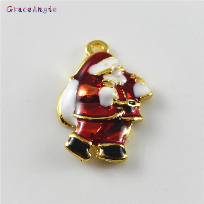 GraceAngie 10PCS Zinc Alloy Enamel Christmas Santa Claus Pendant charm Fashion Bracelet necklace DIY Jewelry Findings Accessory
GraceAngie 10PCS Zinc Alloy Enamel Christmas Santa Claus Pendant charm Fashion Bracelet necklace DIY Jewelry Findings Accessory
