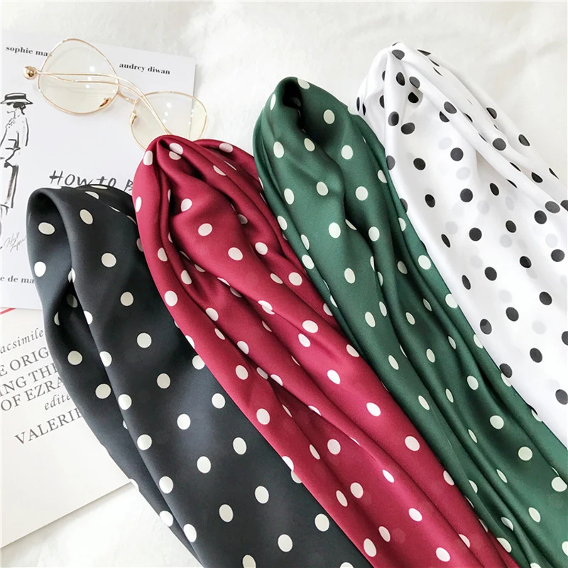 Luna&Dolphin Women Square Scarf 70*70 White Dot Wine Red Navy Soft Chiffon Silk Scarves Four Season White Lady Headbands Bandana
Luna&Dolphin Women Square Scarf 70*70 White Dot Wine Red Navy Soft Chiffon Silk Scarves Four Season White Lady Headbands Bandana