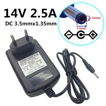 100-240V AC to DC 14 Volt 2500mA Power Supply Transformer Power Adapter 14V 2.5A US EU UK AU plug DC size 3.5mm*1.35mm
100-240V AC to DC 14 Volt 2500mA Power Supply Transformer Power Adapter 14V 2.5A US EU UK AU plug DC size 3.5mm*1.35mm