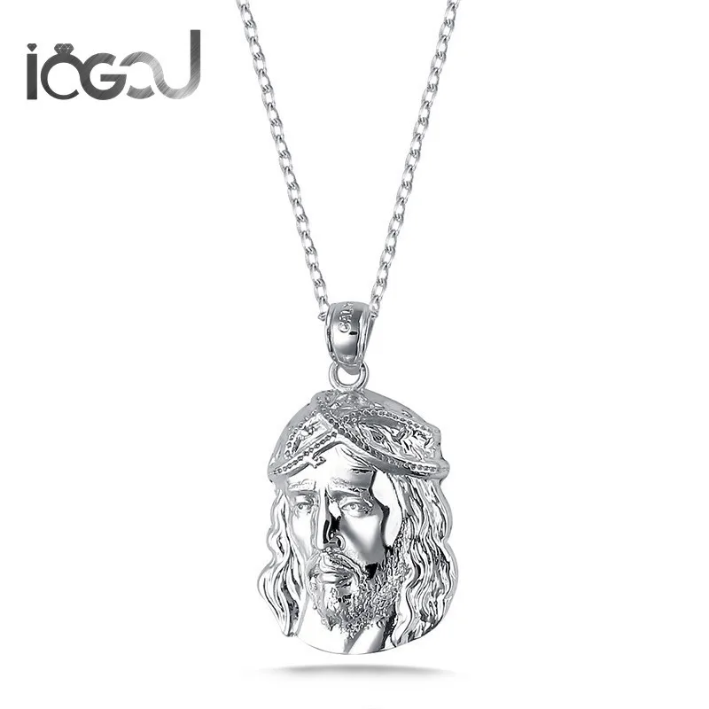 IOGOU Trendy Jesus Pendant For Necklace 925 Sterling Silver Christ Charm Mens Nightclub Party Hip Hop Male Jewelry Gift Xmas
IOGOU Trendy Jesus Pendant For Necklace 925 Sterling Silver Christ Charm Mens Nightclub Party Hip Hop Male Jewelry Gift Xmas