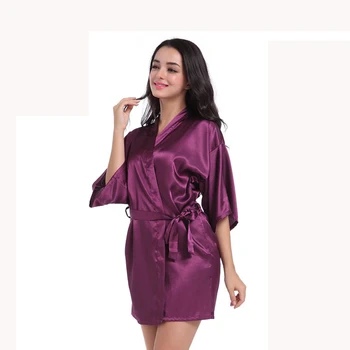 Purple Wedding Dressing Gowns Bride Mini Robe Kimono Robe Sexy Bridal party Robe Solid bridesmaid Robe Bridal Shower Gift 010401
Purple Wedding Dressing Gowns Bride Mini Robe Kimono Robe Sexy Bridal party Robe Solid bridesmaid Robe Bridal Shower Gift 010401