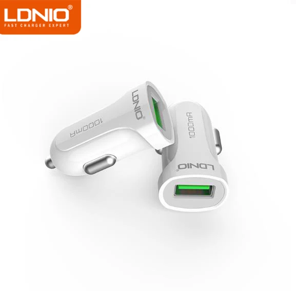 LDNIO DL-C17 автомобильное зарядное устройство с одним USB-портом 5 в 1 А портативное +