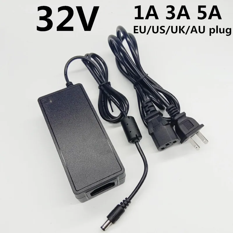 

AC 100-240V AC to DC Power Adapter Supply 32 Volt ac dc adapter 32V 1A 3A 5A EU US UK AU plug 5.5mm x 2.5mm switching