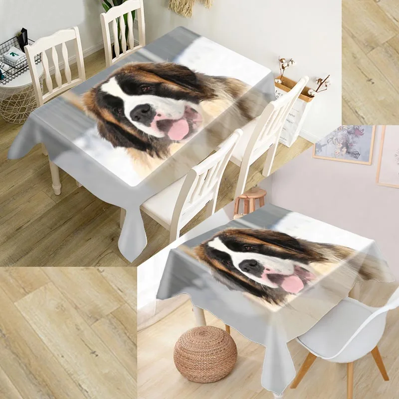 ShunQian Saint Bernard Dog Tablecloth 3D Oxford Fabric Square/Rectangular Dust-proof Table Cover For Party Home Decor TV Covers
ShunQian Saint Bernard Dog Tablecloth 3D Oxford Fabric Square/Rectangular Dust-proof Table Cover For Party Home Decor TV Covers