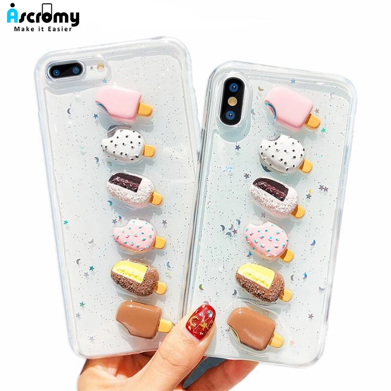 Ascromy For iPhone 7 Plus Case 3D Cute Conch Shell Sugar Ice Cream Glitter Silicone TPU Bumper Cover For iPhone X 10 8 6 6s Plus
Ascromy For iPhone 7 Plus Case 3D Cute Conch Shell Sugar Ice Cream Glitter Silicone TPU Bumper Cover For iPhone X 10 8 6 6s Plus