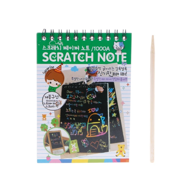 Scratch Scraping Book Art Magic Painting Paper Drawing Stick Kid Education Toy Random Color
Scratch Scraping Book Art Magic Painting Paper Drawing Stick Kid Education Toy Random Color