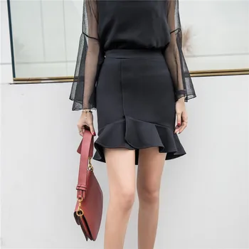 Spring Summer Bodycon Mini Skirt Mermaid Slim Pencil Tightly High Waist Wrap Hips Skirts Frilly faldas saia feminina Plus Size
Spring Summer Bodycon Mini Skirt Mermaid Slim Pencil Tightly High Waist Wrap Hips Skirts Frilly faldas saia feminina Plus Size