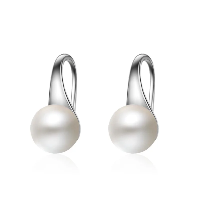 Trendy 925 Sterling Silver White Pearl Earrings For Women Party Engagement Jewelry Earring Female Nice Birthday Gift
Trendy 925 Sterling Silver White Pearl Earrings For Women Party Engagement Jewelry Earring Female Nice Birthday Gift