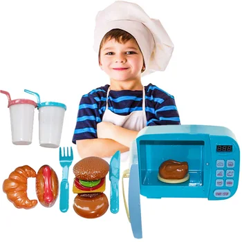 Children Pretend Play Toys Electric Home Appliances Simulation Microwave Oven With Light Rotate Playset Furniture Toy - Blue
Children Pretend Play Toys Electric Home Appliances Simulation Microwave Oven With Light Rotate Playset Furniture Toy - Blue