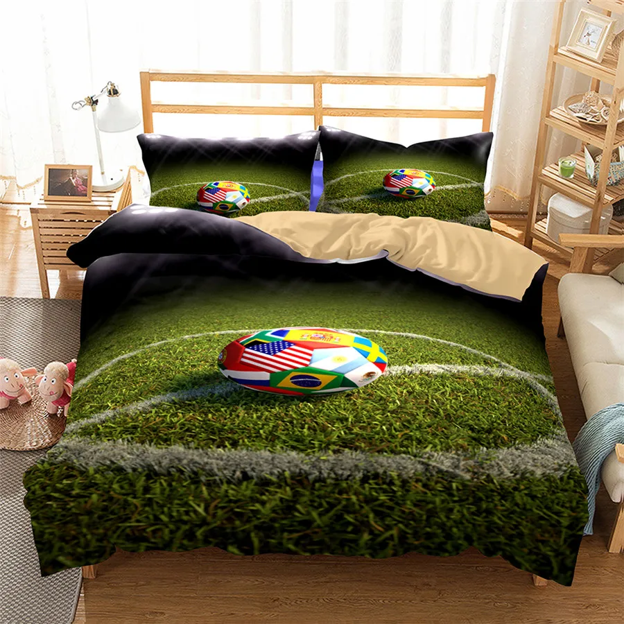 Drop Shipping 3D Football Bedding Set Print Duvet cover set Bedclothes with pillowcase bed set Boy Gife
Drop Shipping 3D Football Bedding Set Print Duvet cover set Bedclothes with pillowcase bed set Boy Gife