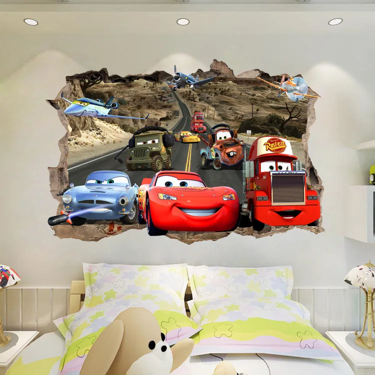 Boy Gift Free Shipping Queen Cartoon Cars Home Break The Wall 3D Wall Stickers Decal Decor 749
Boy Gift Free Shipping Queen Cartoon Cars Home Break The Wall 3D Wall Stickers Decal Decor 749