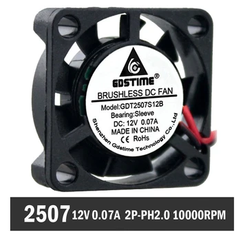 100Pcs Gdstime 25mm 25x25x7mm 2507S DC 12V 2-Pin Cooler Brushless Chipset Heatsink Mini Cooling Fan 2507 For Computer Fans & Coo
100Pcs Gdstime 25mm 25x25x7mm 2507S DC 12V 2-Pin Cooler Brushless Chipset Heatsink Mini Cooling Fan 2507 For Computer Fans & Coo
