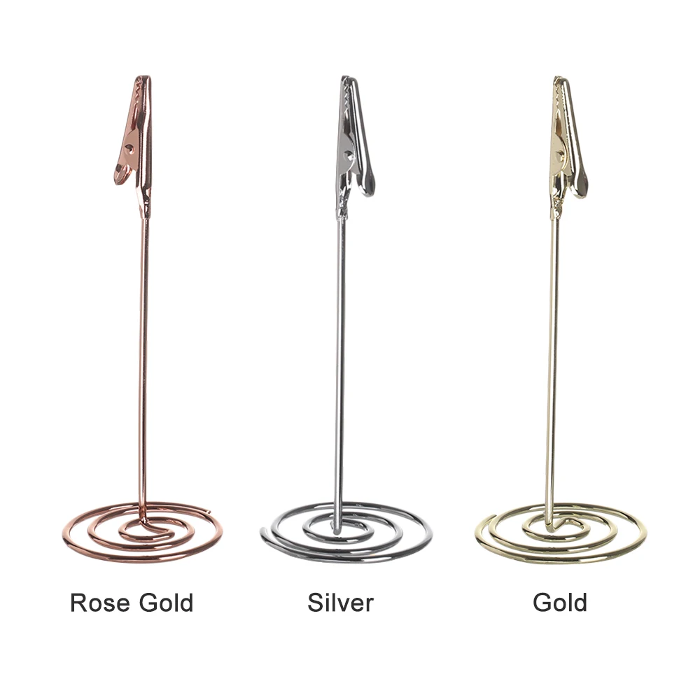 Fashion Desktop Decoration Place Card Holder Romantic Rose Gold Clamps Stand Metal Photos Clips Wedding Table Number Stand
Fashion Desktop Decoration Place Card Holder Romantic Rose Gold Clamps Stand Metal Photos Clips Wedding Table Number Stand