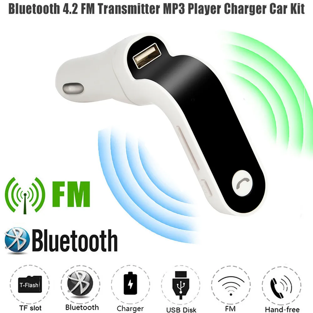 2018 newest Handsfree top selling Bluetooth 4-in-1 FM Transmitter Bluetooth Handsfree Wireless G7 AUX Modulator Car Kit MP3
2018 newest Handsfree top selling Bluetooth 4-in-1 FM Transmitter Bluetooth Handsfree Wireless G7 AUX Modulator Car Kit MP3
