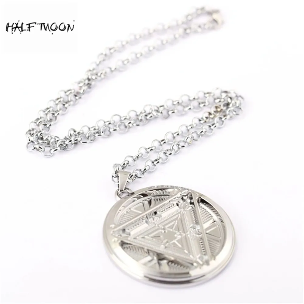H&F The Avengers Iron Man Zinc Alloy Necklace Sliver Coin Shape Ironman Power Reactor Statement Chains Pendant Movie jewelry
H&F The Avengers Iron Man Zinc Alloy Necklace Sliver Coin Shape Ironman Power Reactor Statement Chains Pendant Movie jewelry