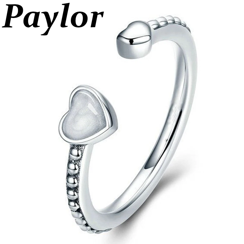 Paylor Fashion Silver Color Opal Heart Adjustable ClearBrand Finger Ring for Women Girls Wedding Party Jewelry
Paylor Fashion Silver Color Opal Heart Adjustable ClearBrand Finger Ring for Women Girls Wedding Party Jewelry