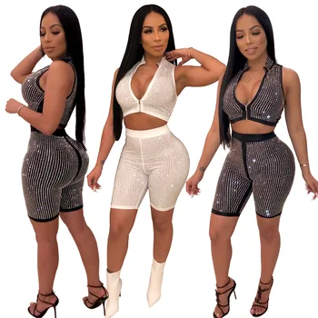 2019 two piece set skirt clothes 2 piece sets womens outfits Sleeveless Sexy & Club Zipper Sequined Turtleneck
2019 two piece set skirt clothes 2 piece sets womens outfits Sleeveless Sexy & Club Zipper Sequined Turtleneck