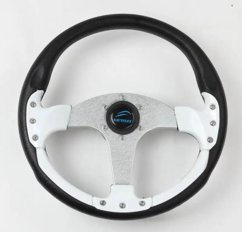Standard 12.6/" 3 Spoke 3//4 Inch Marine Boat Steering Wheel with PU Foam Grip