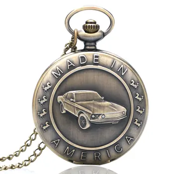Hot Style Fashion Bronze Mustang Pattern Car Quartz Pocket Watch with Key Chain Male Female Clock Reloj de Bolsillo Erkek Saat
Hot Style Fashion Bronze Mustang Pattern Car Quartz Pocket Watch with Key Chain Male Female Clock Reloj de Bolsillo Erkek Saat