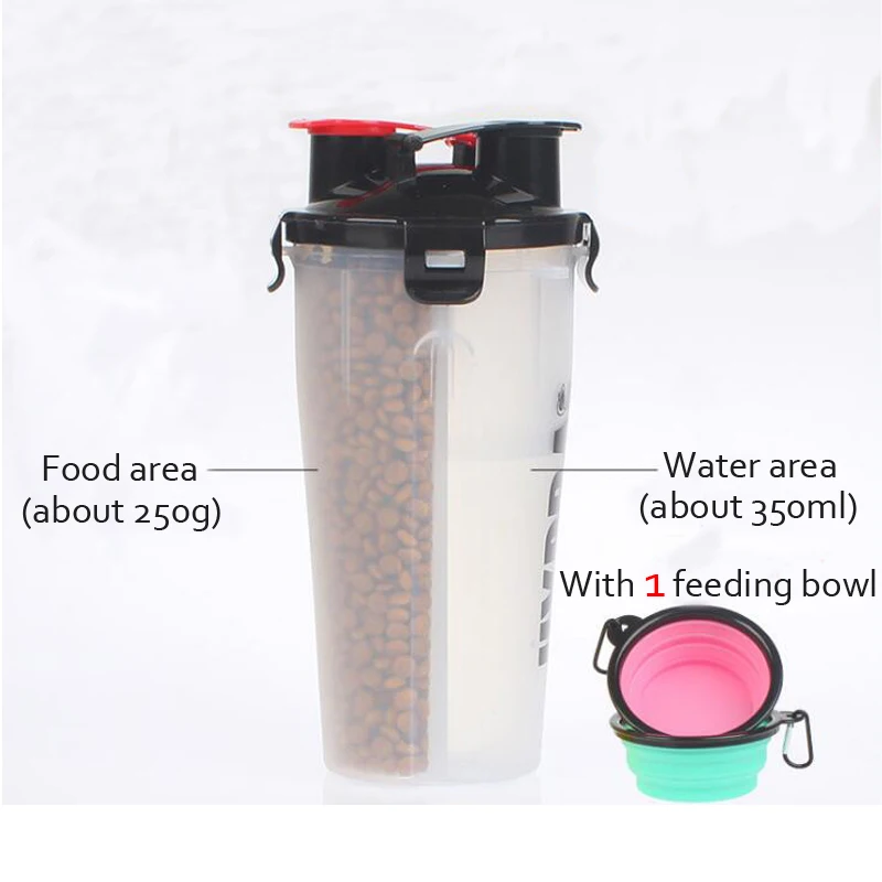 With Folding Bowl Pet Dog Water Food Feeder Food Grade PP Material Outdoor Portable Two Functions Dogs Feeding Cup 700ML
With Folding Bowl Pet Dog Water Food Feeder Food Grade PP Material Outdoor Portable Two Functions Dogs Feeding Cup 700ML