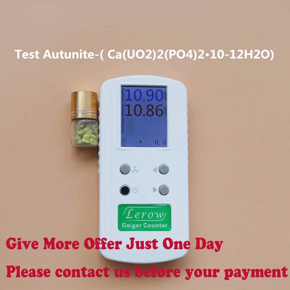 Professional geiger Counter Nuclear Radiation Detector Personal dosimeters Detects Combined Beta Gamma X-Ray Ionizing Radiation
Professional geiger Counter Nuclear Radiation Detector Personal dosimeters Detects Combined Beta Gamma X-Ray Ionizing Radiation