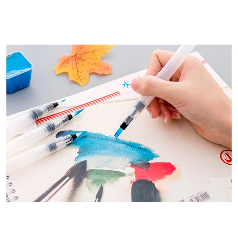watercolol Painting brush with water tank soft head water brush with reservoir fountain water pen calligraphy brush art marker
watercolol Painting brush with water tank soft head water brush with reservoir fountain water pen calligraphy brush art marker