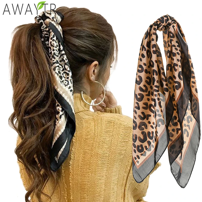 AWAYT Women Hair Band Leopard Print Fashion Lady 100% Silk Riband Hendbands Bags Handbag Scarf Lengthen Ribbon Hair Accessories
AWAYT Women Hair Band Leopard Print Fashion Lady 100% Silk Riband Hendbands Bags Handbag Scarf Lengthen Ribbon Hair Accessories