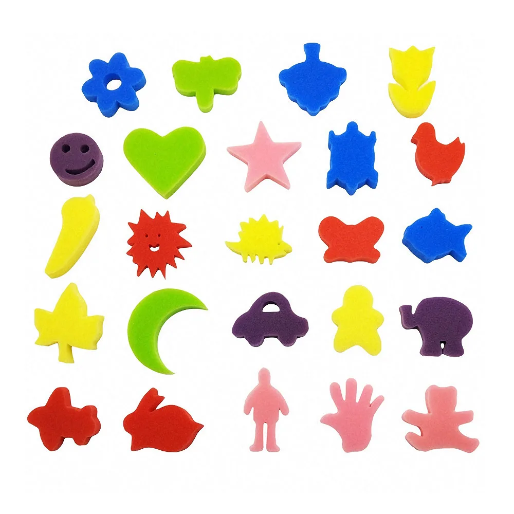 24pcs Kids DIY Graffiti Sponge Toddler Art Supplies Brushes Seal Painting Tools for Children Drawing Educational Boys Girls Gift
24pcs Kids DIY Graffiti Sponge Toddler Art Supplies Brushes Seal Painting Tools for Children Drawing Educational Boys Girls Gift