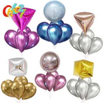 5pcs 4D round diamond square helium balloon 12 inch Chrome metal latex balloons Birthday party table idea decoration shower
5pcs 4D round diamond square helium balloon 12 inch Chrome metal latex balloons Birthday party table idea decoration shower