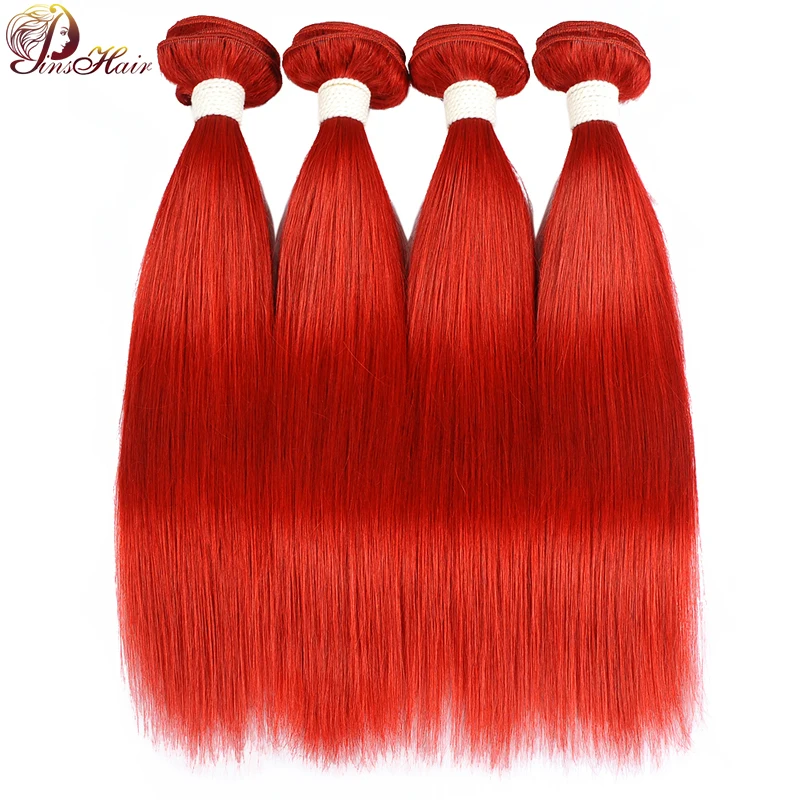 Pinshair Red Straight Hair Bundles Brazilian Hair Weave Bundles 99j Burgundy 100% Human Hair 4 Bundles Non Remy Hair Extensions
Pinshair Red Straight Hair Bundles Brazilian Hair Weave Bundles 99j Burgundy 100% Human Hair 4 Bundles Non Remy Hair Extensions