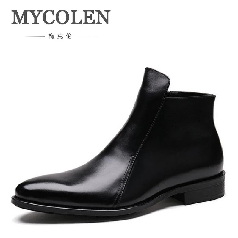 MYCOLEN Autumn Winter Shoes Men Genuine Leather Ankle Boots New 2019 Brand Comfortable Winter Men's Chelsea Boots Wine Red
MYCOLEN Autumn Winter Shoes Men Genuine Leather Ankle Boots New 2019 Brand Comfortable Winter Men's Chelsea Boots Wine Red