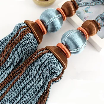 1 pair luxury high grade curtain tieback European hanging tied ball decoration tassel accessories tie tape back holdback N135
1 pair luxury high grade curtain tieback European hanging tied ball decoration tassel accessories tie tape back holdback N135