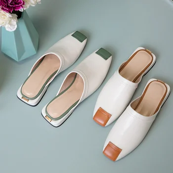 genuine leather mules casual women shoes square-headed soles Square Toe Casual jordan ladies shoes zapatos mujer tacon Classics
genuine leather mules casual women shoes square-headed soles Square Toe Casual jordan ladies shoes zapatos mujer tacon Classics