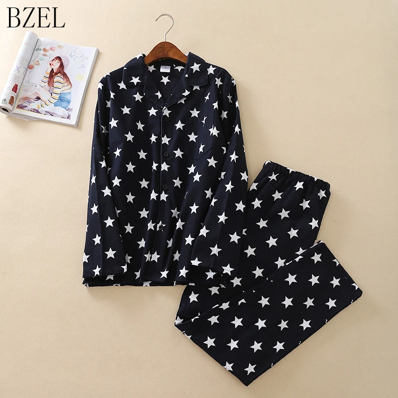BZEL размера плюс пижамы из хлопка ночная рубашка для мужчин Pijama Hombre Masculino длинный