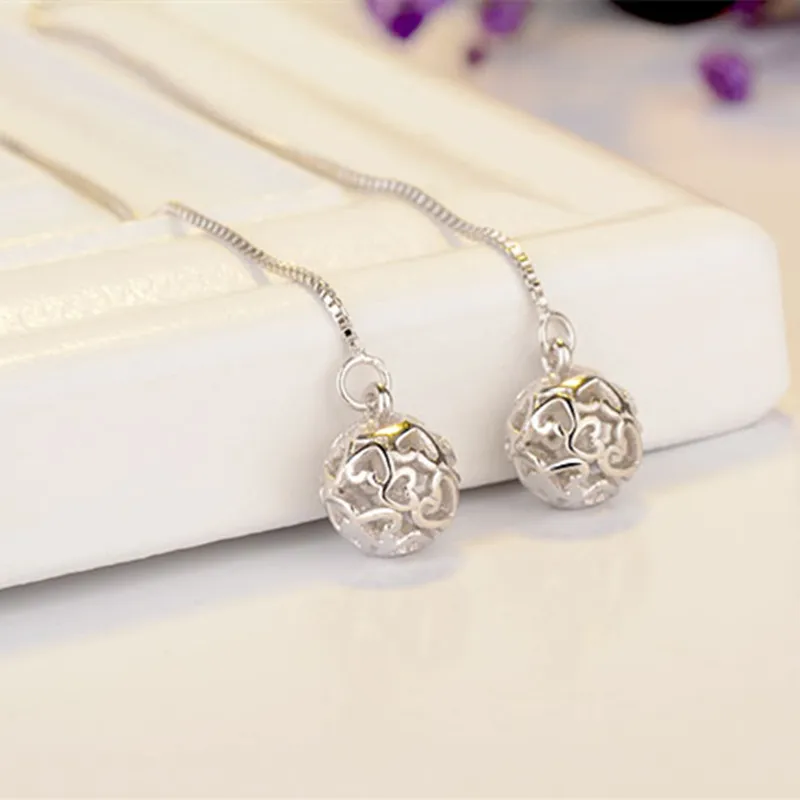 Chereda Round Shape Drop Earring Long Chain Heart Hollow Earrings For Women Simple Design Charm Unique Jewelry EH168
Chereda Round Shape Drop Earring Long Chain Heart Hollow Earrings For Women Simple Design Charm Unique Jewelry EH168