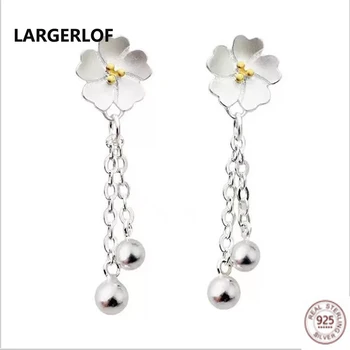 Largerlof 925 pendiente de plata para las mujeres moda pendientes joyas ED10229