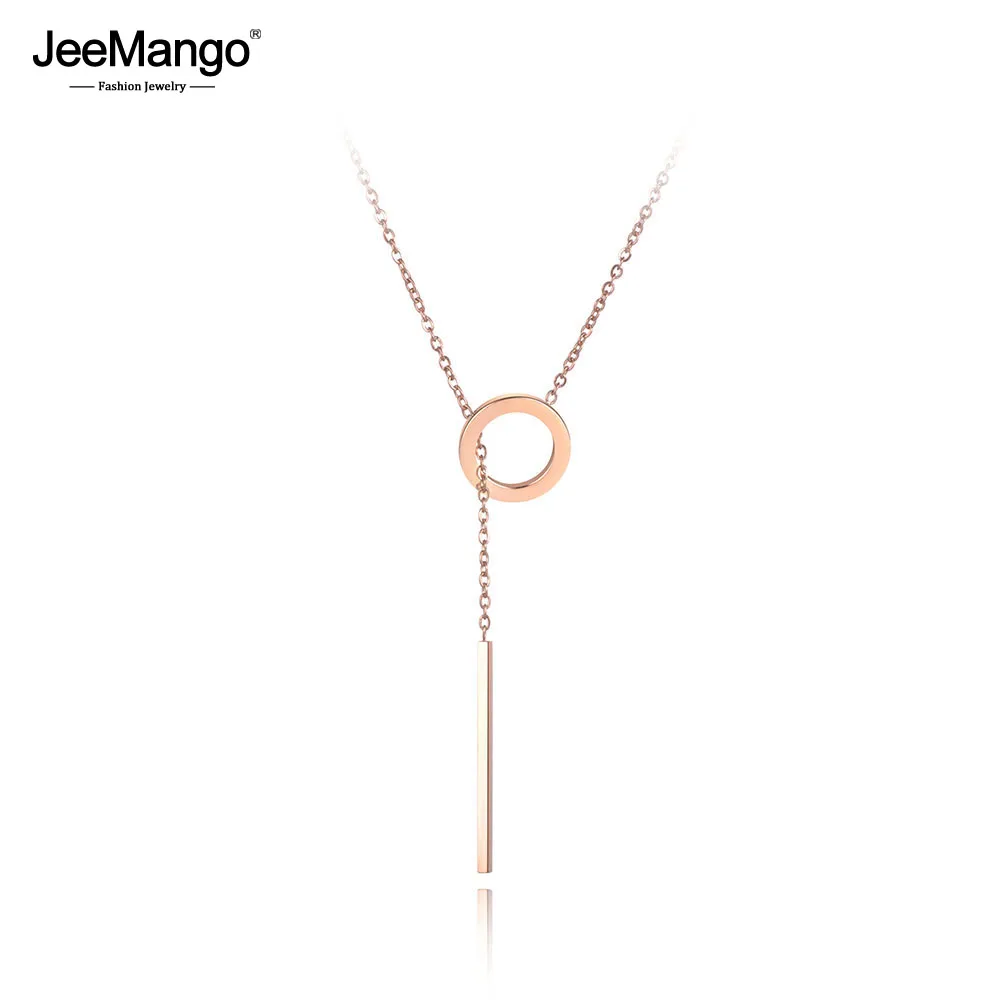 JeeMango Bohemia Stainless Steel Round Strips Necklaces Jewelry Trendy Rose Gold Chain Chokers Necklace For Women Girls JN19015
JeeMango Bohemia Stainless Steel Round Strips Necklaces Jewelry Trendy Rose Gold Chain Chokers Necklace For Women Girls JN19015