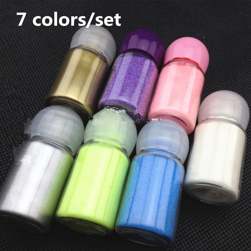 7 different colors,10ml 7 bottle/set Embossing Powder DIY Metallic Paint Rubber stamp scrapbooking tools
7 different colors,10ml 7 bottle/set Embossing Powder DIY Metallic Paint Rubber stamp scrapbooking tools