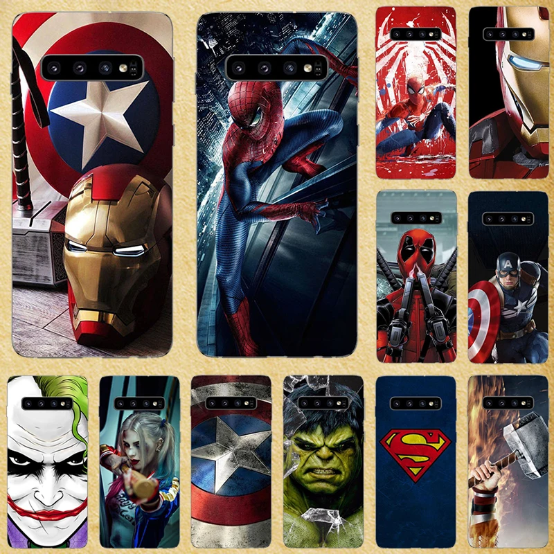 Super Hero Phone Case Cover For Samsung Galaxy S10 5G Lite Plus S10E Note 10 Pro Back Cover For Galaxy M10 M20 M30 Case Bags
Super Hero Phone Case Cover For Samsung Galaxy S10 5G Lite Plus S10E Note 10 Pro Back Cover For Galaxy M10 M20 M30 Case Bags