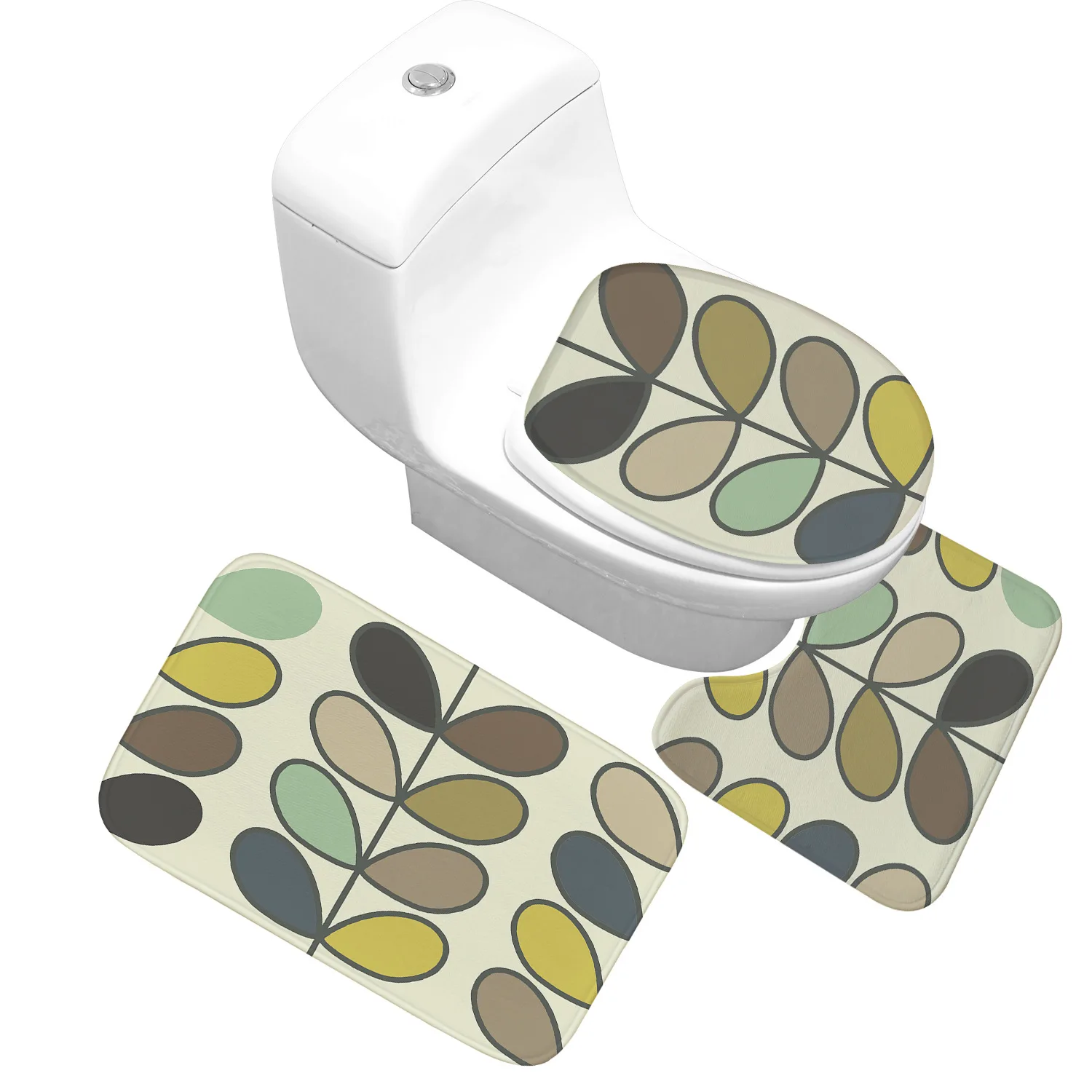 Lucky Leaf Bath Toilet Mats Set Thickening and Soft Water Absorption Non-slip Bath Carpet 3Pcs Bath Rugs Bathroom Mats
Lucky Leaf Bath Toilet Mats Set Thickening and Soft Water Absorption Non-slip Bath Carpet 3Pcs Bath Rugs Bathroom Mats